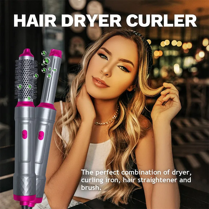 5 In 1 Hair Dryer Straightener And Curler